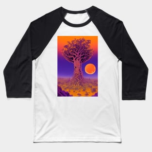 Ancient Baobab Under the Moonlight Baseball T-Shirt